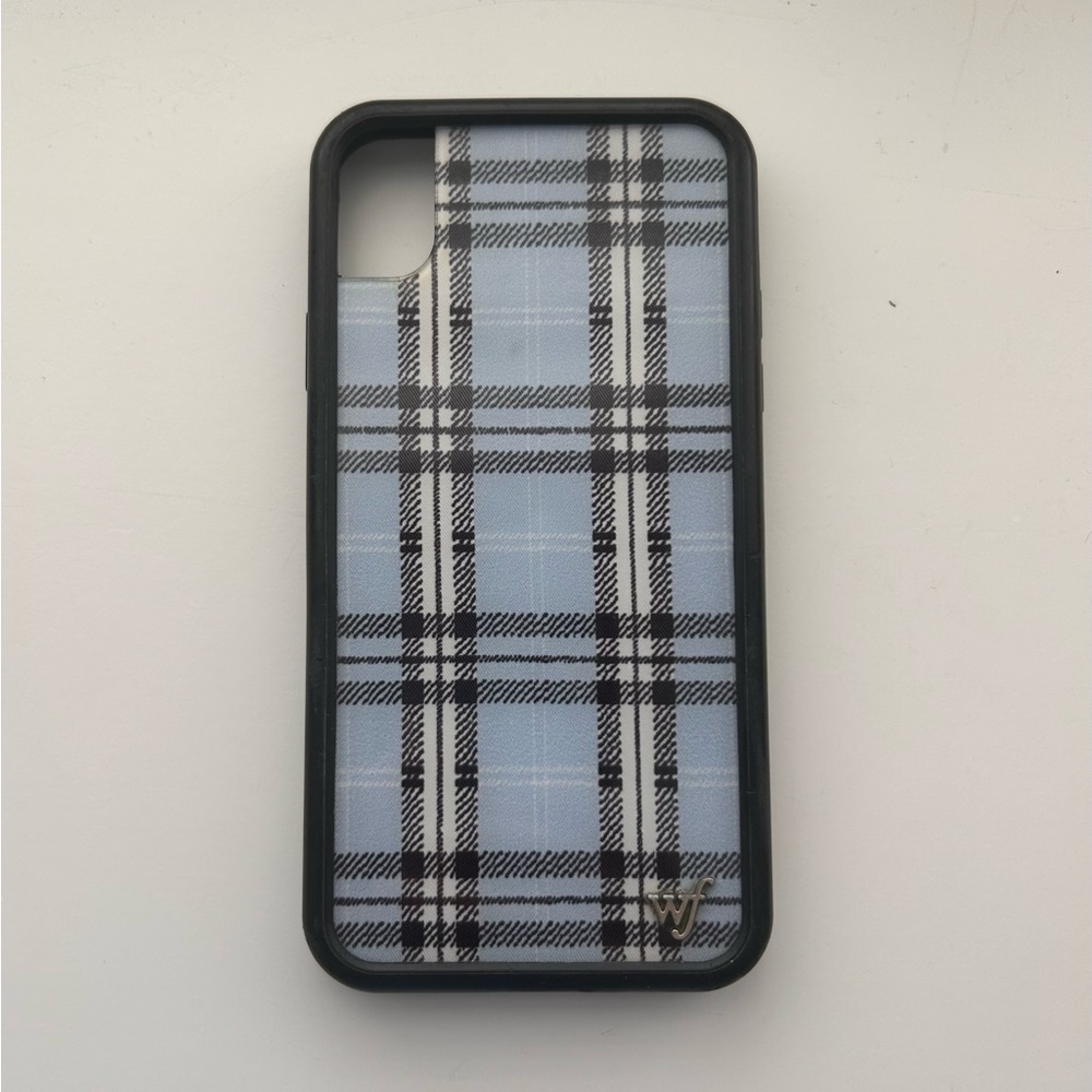 Wildflower Plaid Light Blue Phone Case